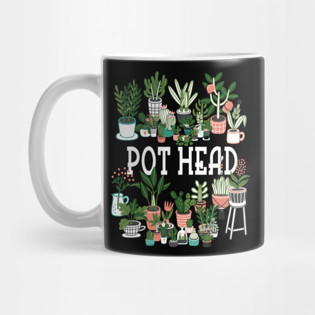 Plant Lover and Gardener Pot Head Succulent by cloutmantahnee